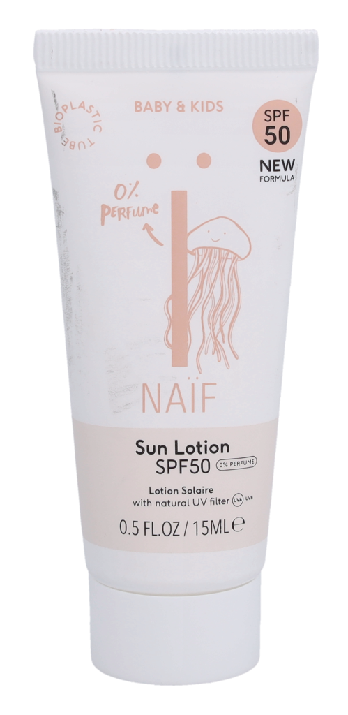 Naif Solcreme Lotion Til Baby &amp; Børn SPF50 15 ml
