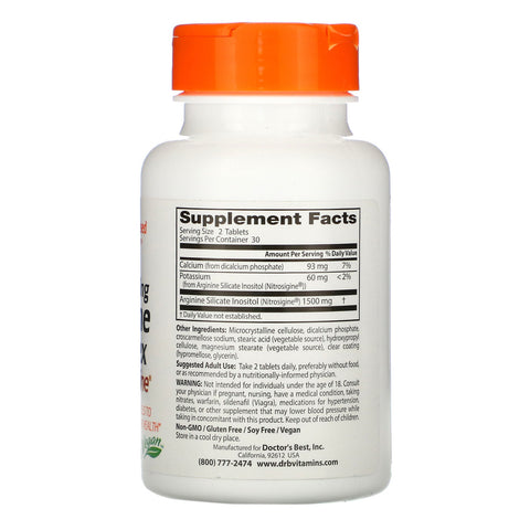 Lægens bedste, hurtigvirkende argininkompleks med nitrosigin, 750 mg, 60 tabletter