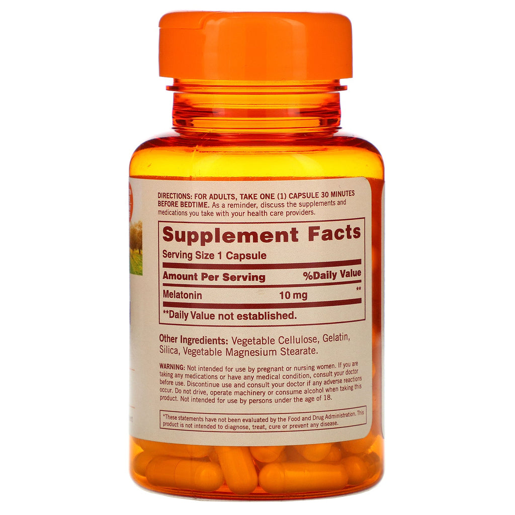 Sundown Naturals, Melatonin, 10 mg, 90 Capsules