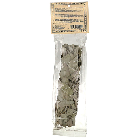 Sage Spirit, incienso nativo americano, salvia blanca, grande (6-7 pulgadas), 1 varita para difuminar