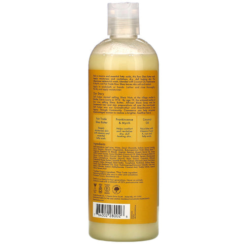 SheaMoisture, Manteca de karité cruda, gel de baño hidratante, 13 fl oz (384 ml)