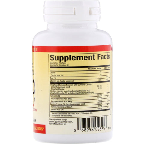 Natural Factors, PS - IQ Memory, 60 Softgels