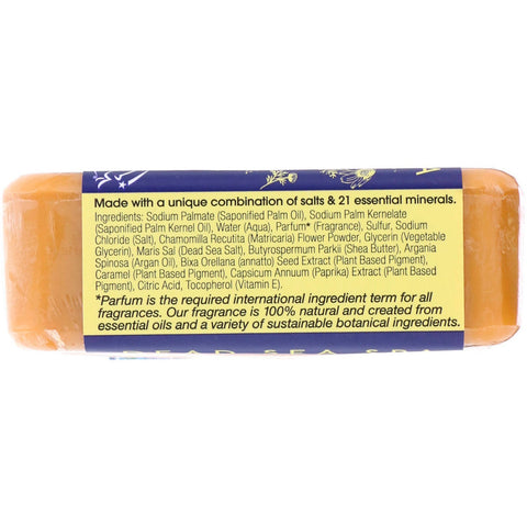 One with Nature, barra de jabón mineral triple molido, azufre y manzanilla, 7 oz (200 g)