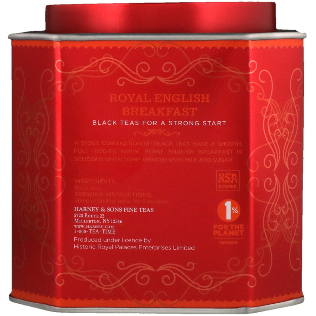 Harney & Sons, Royal English Breakfast, Black Teas, 30 Sachets, 2.67 oz (75 g) Each