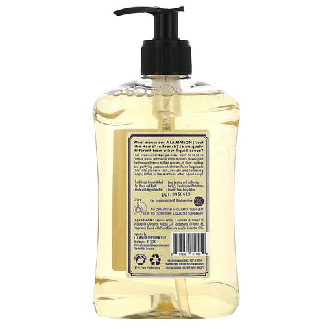 A La Maison de Provence, Jabón líquido para manos y cuerpo, rosa lila, 500 ml (16,9 oz. líq.)