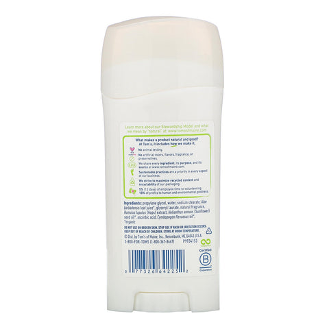 Tom's of Maine, naturlig deodorant, langtidsholdbar, Maine Woodspice, 2,25 oz (64 g)