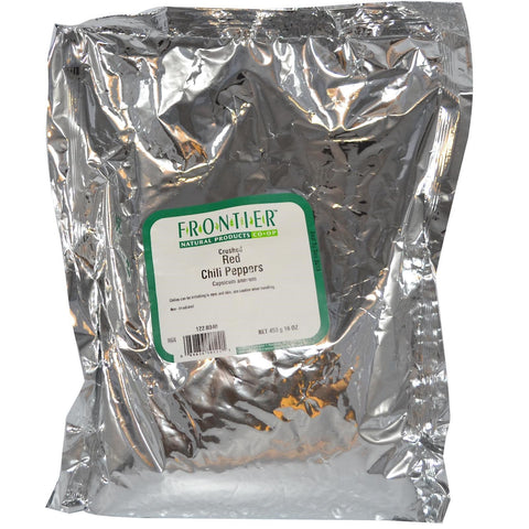 Frontier Natural Products, Chiles rojos triturados, 16 oz (453 g)