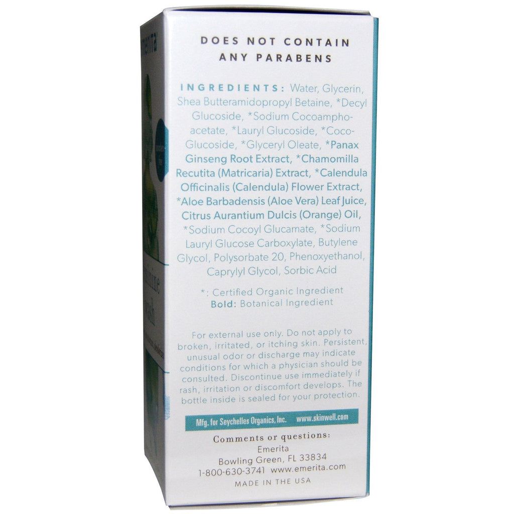 Emerita, Feminin, Vask, 4 fl oz (118 ml)