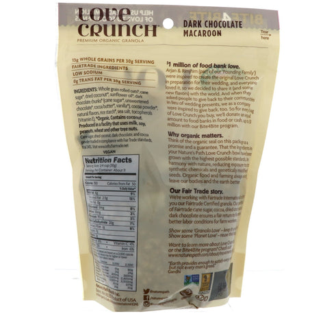 Nature's Path, Love Crunch, granola premium, macarrones con chocolate amargo, 325 g (11,5 oz)