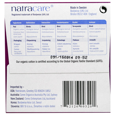 Natracare, & Natural Ultra Extra Pads, Lange, 8 Pads