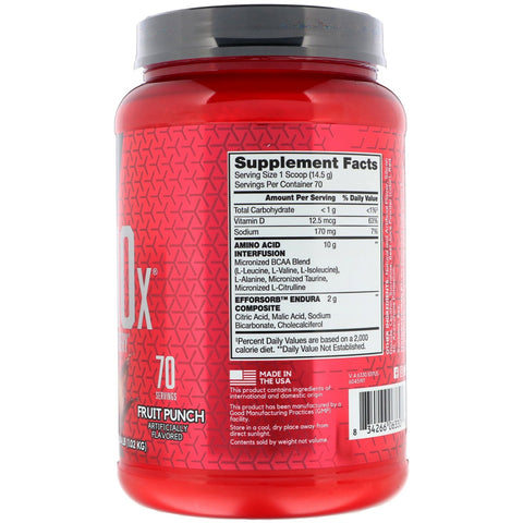BSN, AminoX, Endurance & Recovery, Fruit Punch, 2,23 lb (1,01 kg)