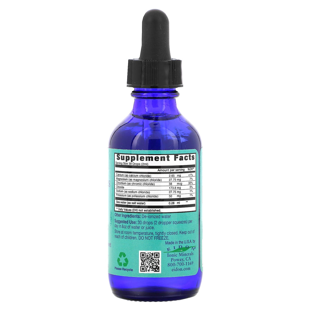 Eidon mineraltilskud, ioniske mineraler, elektrolytter, flydende koncentrat, 2 oz (60 ml)