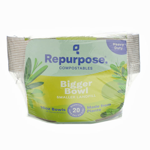 Reutilizar, resistente, tazones de 16 oz, 20 unidades
