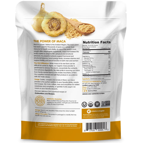Zint, Maca, gelatineret pulver, 16 oz (454 g)