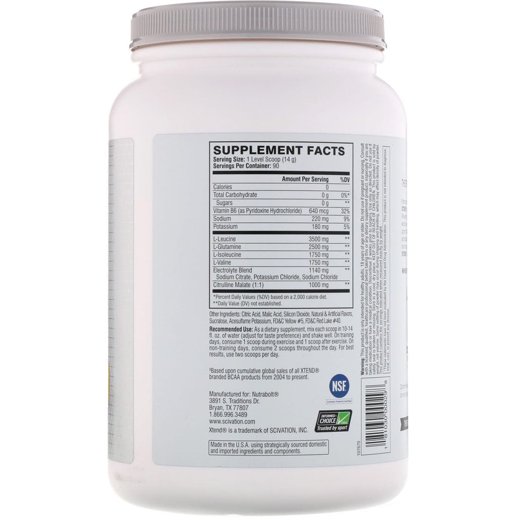 Xtend, The Original 7G BCAA, Mango Madness, 2.78 lb (1.26 kg)