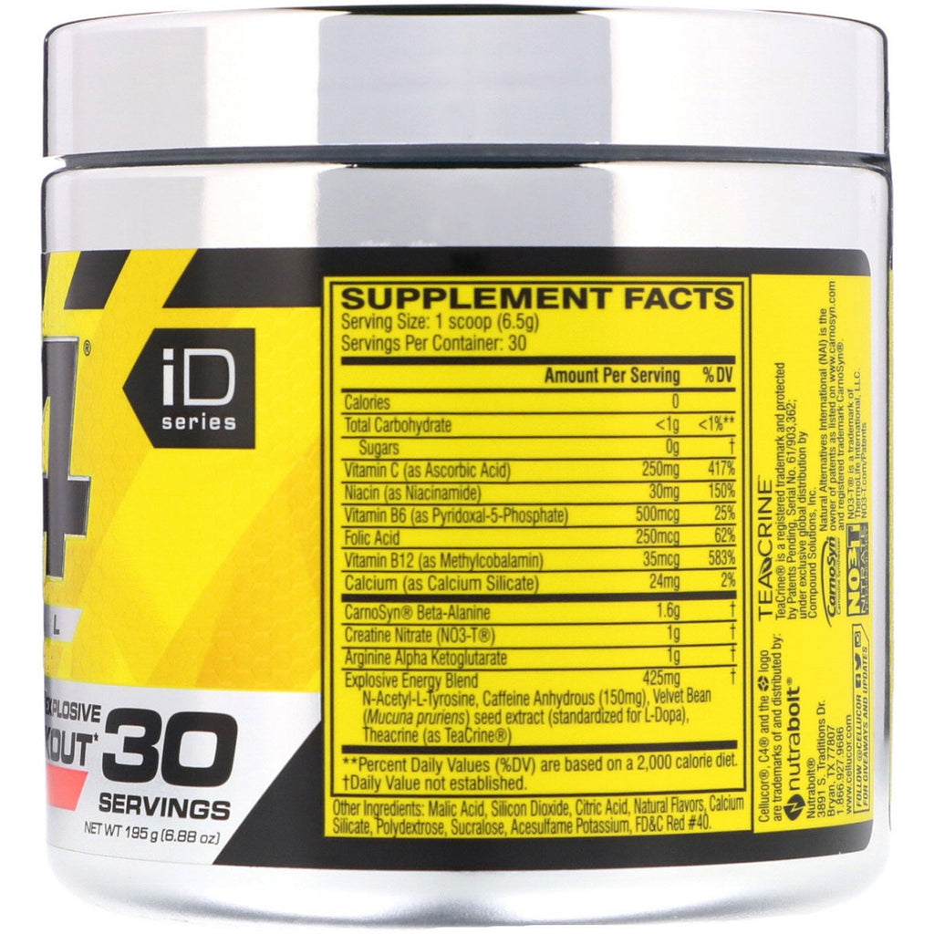 Cellucor, C4 Original Explosive, Pre-Workout, Cherry Limeade, 6,88 oz (195 g)