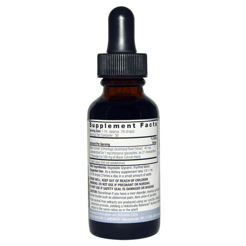 Nature's Answer, Black Cohosh, alkoholfri, 40 mg, 1 fl oz (30 ml)
