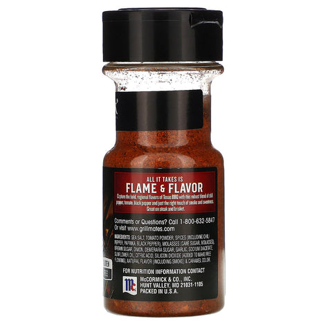 McCormick Grill Mates, condimento para barbacoa de Texas, 70 g (2,5 oz)