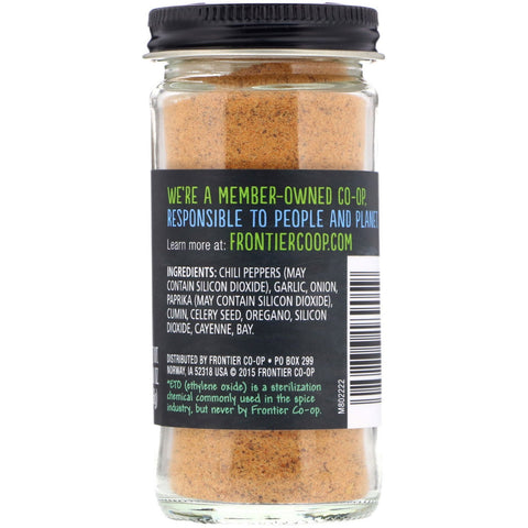 Frontier Natural Products, condimento mexicano, con chiles, ajo y cebolla, 2,00 oz (56 g)