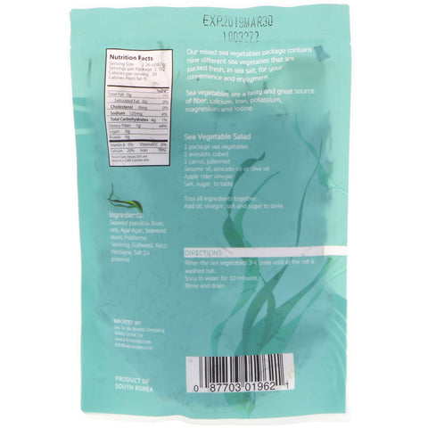 Sea Tangle Noodle Company, vegetales marinos mixtos, 6 oz (170 g)