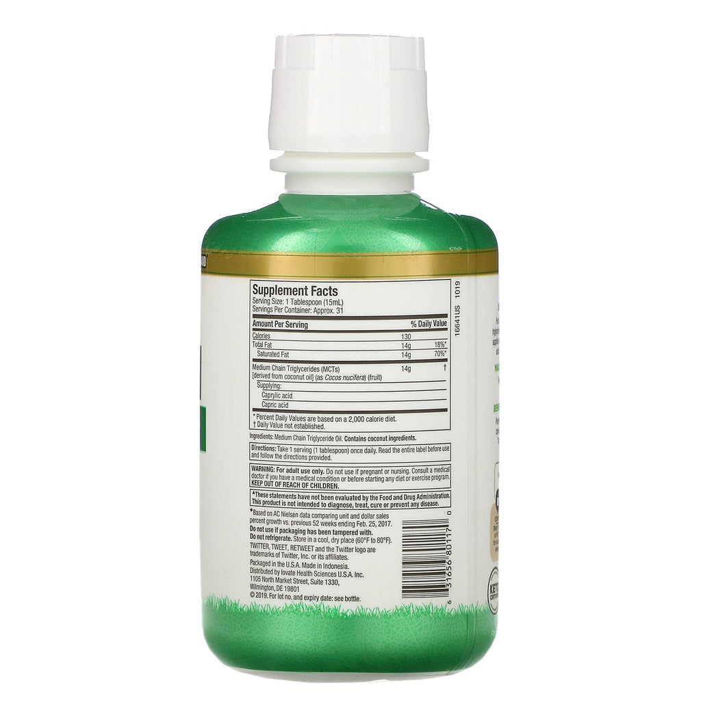 Rent inspireret, 100 % ren MCT-olie, 16 fl oz (475 ml)