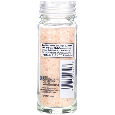 McCormick Gourmet Global Selects, Sal rosa del Himalaya, 3,4 oz (96 g)