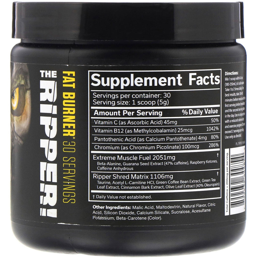 JNX Sports, The Ripper, Fat Burner, Pineapple Shred, 5.3 oz (150 g)