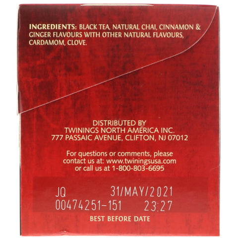 Twinings, Chai Tea, 25 teposer, 1,76 oz (50 g)