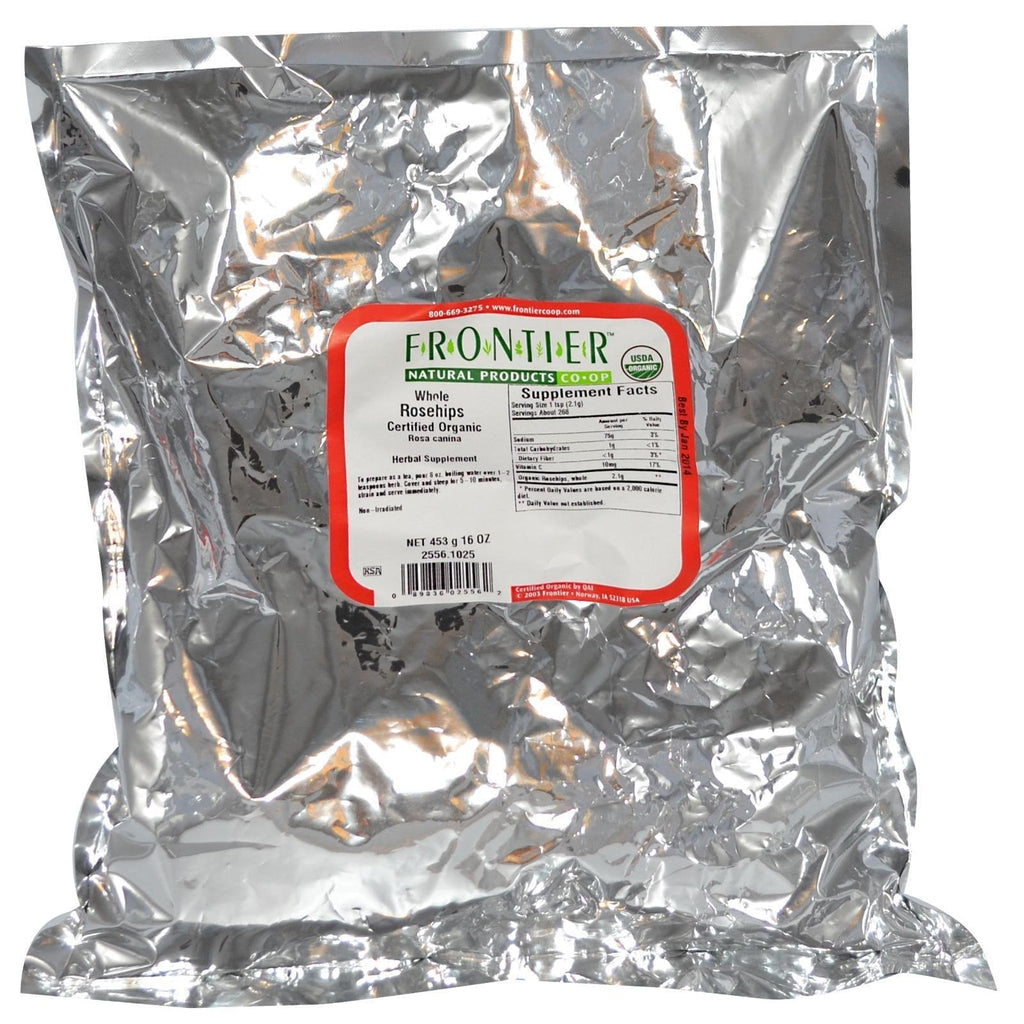 Frontier Natural Products, hele hyben, 16 oz (453 g)