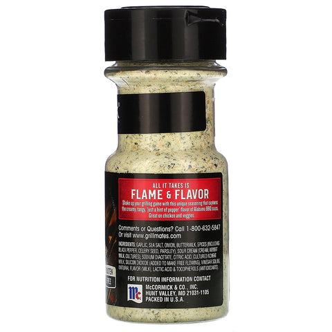 McCormick Grill Mates, condimento para barbacoa Alabama, 3 oz (85 g)