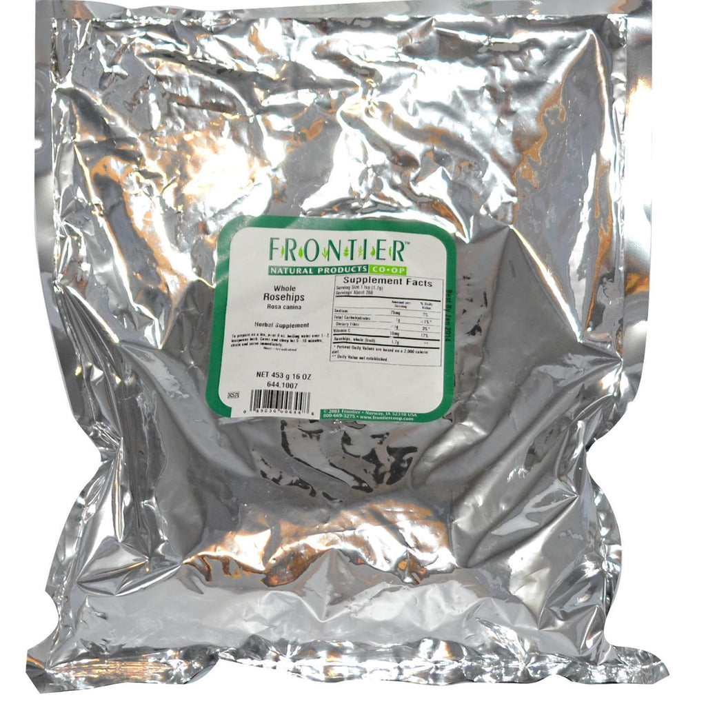 Frontier Natural Products, hele hyben, 16 oz (453 g)