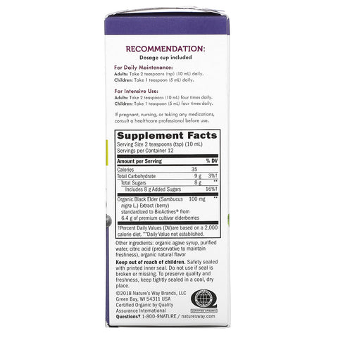 Nature's Way, Sambucus, Standardiseret Hyldebær, Sirup, 4 fl oz (120 ml)