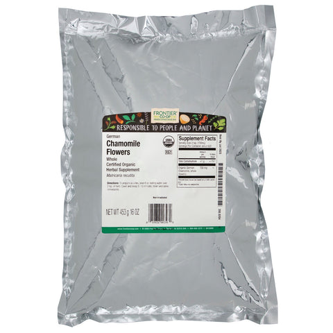 Frontier Natural Products, hele tyske kamilleblomster, 16 oz (453 g)