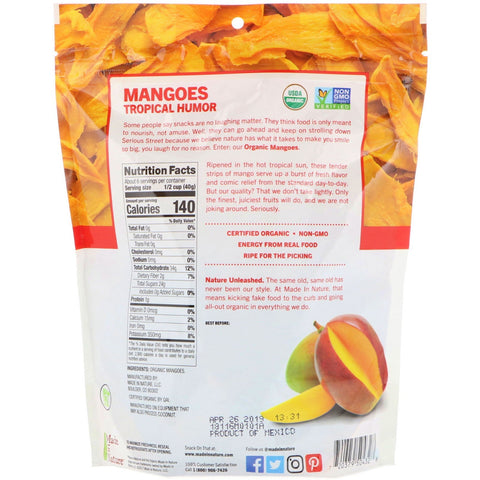 Made in Nature, mangos secos, superaperitivos dulces y picantes, 8 oz (227 g)
