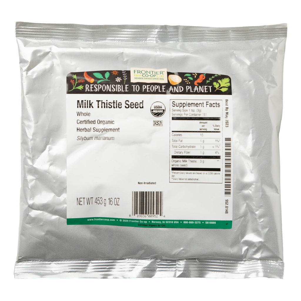 Frontier Natural Products, sødmælk tidselfrø, 16 oz (453 g)
