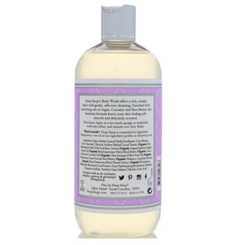 Deep Steep, Gel de baño, Flor de lila, 503 ml (17 oz. líq.)