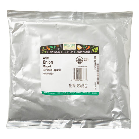 Frontier Natural Products, cebolla blanca picada, 16 oz (453 g)