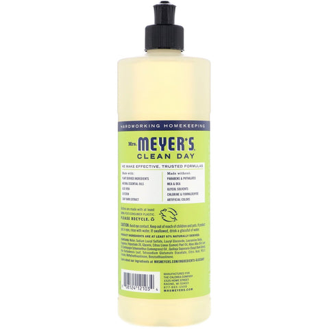 Mrs. Meyers Clean Day, opvaskemiddel, duft af citronverbena, 16 fl oz (473 ml)