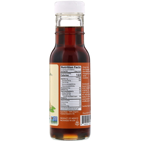 Kevala, Aceite de sésamo tostado, 8 fl oz (236 ml)