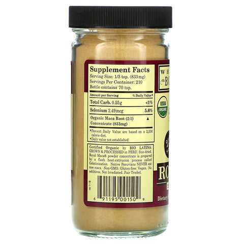 Whole World Botanicals, Maca real, superalimento, 6,17 oz (175 g)