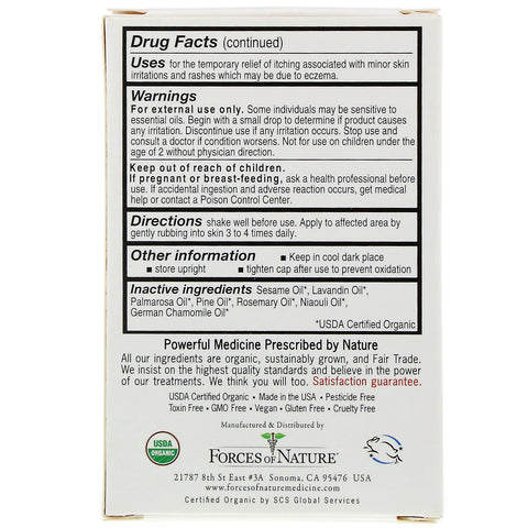 Forces of Nature, Eksemkontrol, 0,37 oz (11 ml)