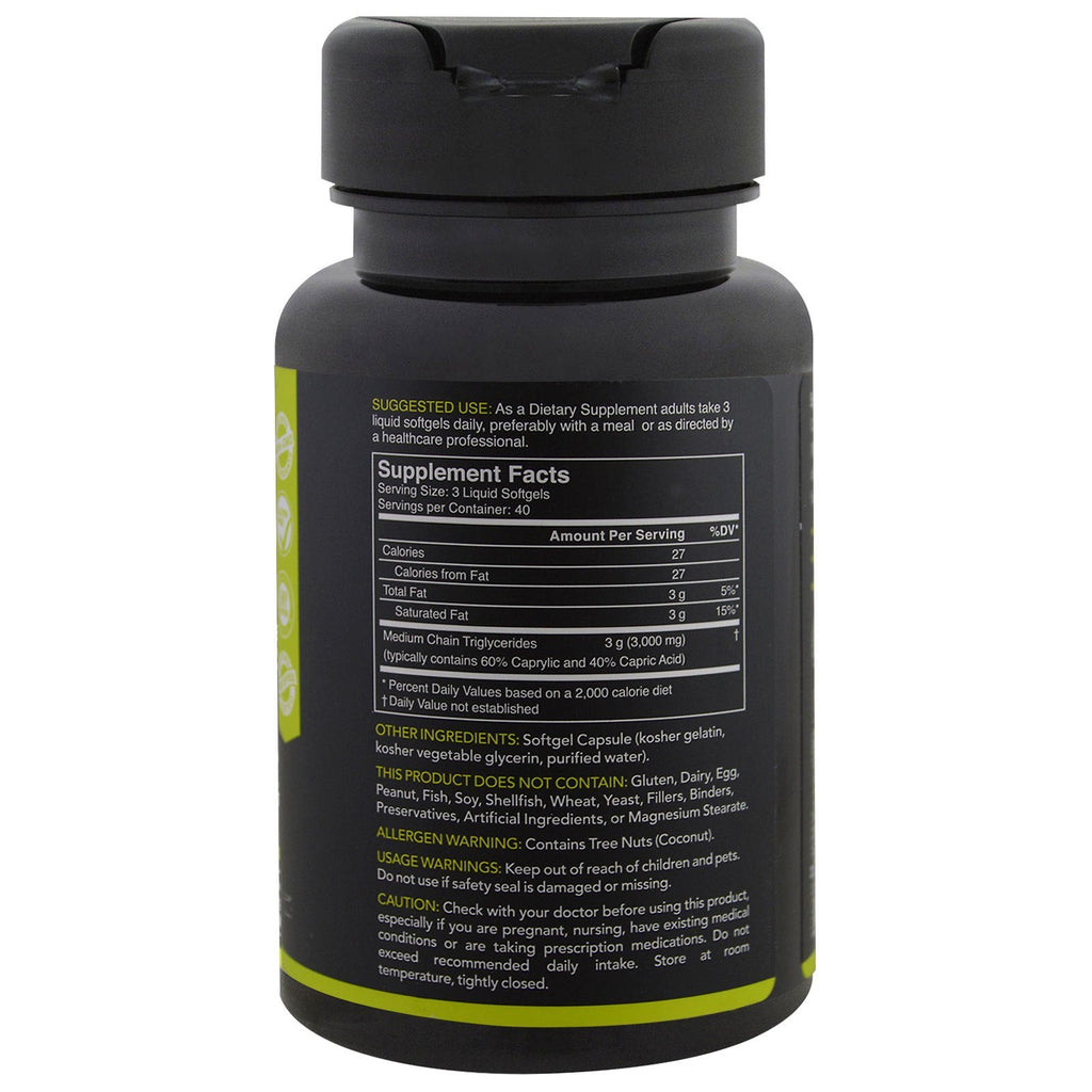 Sports Research, MCT Oil, 1.000 mg, 120 Softgels