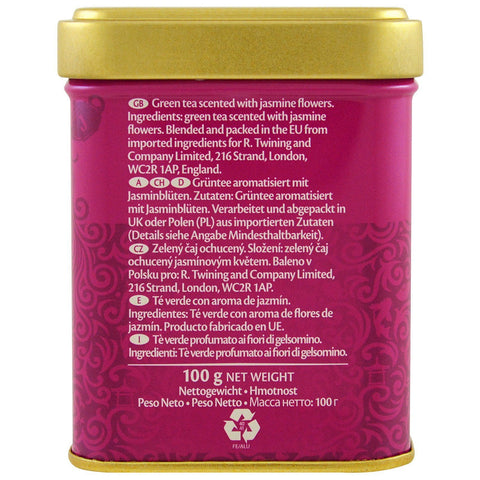 Twinings, jasmingrøn, løs te, 3,53 oz (100 g)