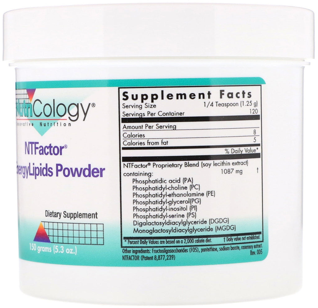 Nutricology, NTFactor, EnergyLipids Powder, 5,3 oz (150 g)