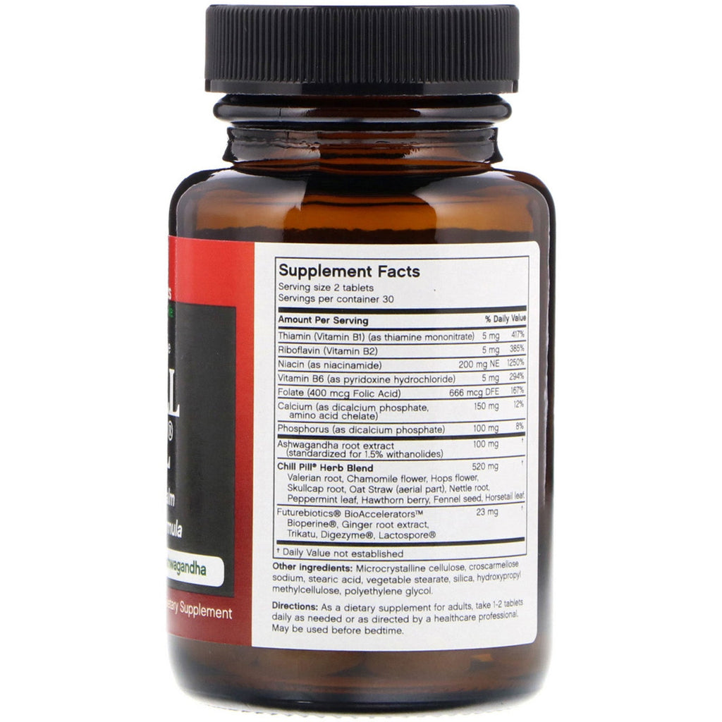 FutureBiotics, Chill Pill, 60 vegetariske tabletter