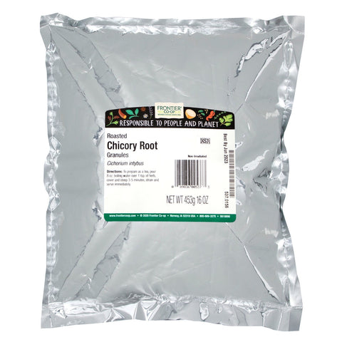 Frontier Natural Products, ristet cikorierod, granulat, 16 oz (453 g)