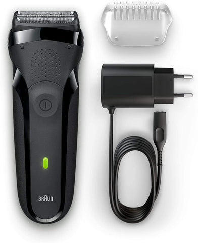 Afeitadora Braun | Serie 3 | Enchufe para afeitadora del Reino Unido |Impermeable