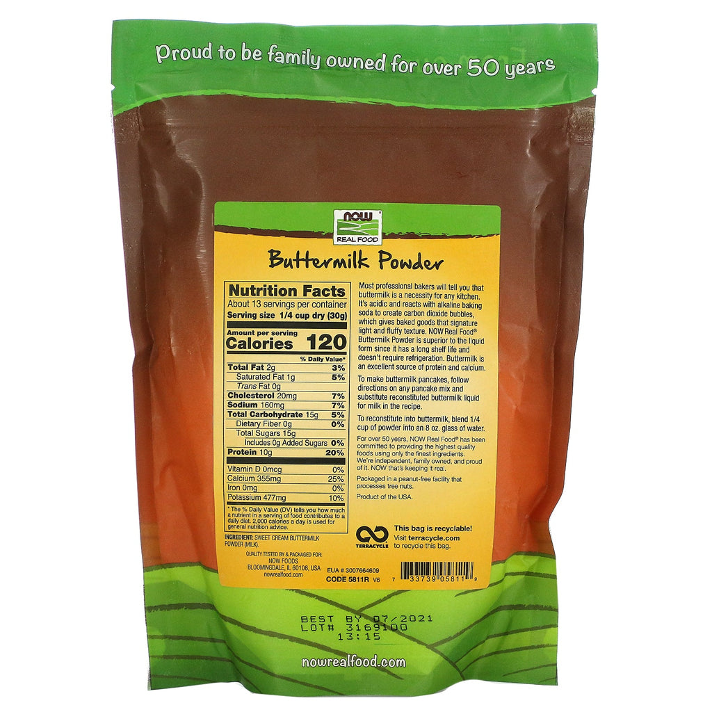 Now Foods, Real Food, suero de leche en polvo, 14 oz (397 g)