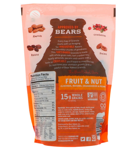 Bear Naked, Granola 100 % pura y natural, frutas y nueces, 12 oz (340 g)