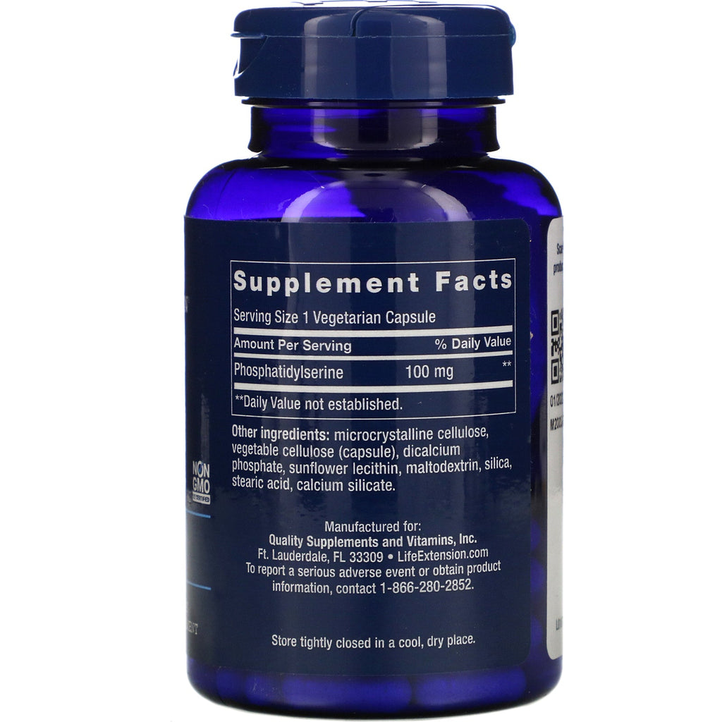 Life Extension, PS Caps, 100 mg, 100 Vegetarian Capsules